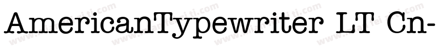 AmericanTypewriter LT Cn字体转换